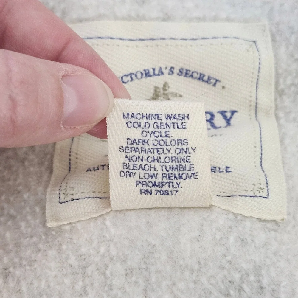 Vintage 90s Victoria's Secret Country Fleece Button Up Shacket‎ Medium Oatmeal